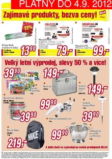 akční leták BILLA 29.8.2012-4.9.2012