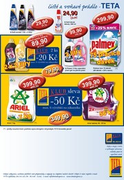 akční leták Teta drogerie 27.10.2012-6.10.2012