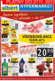 akční leták Albert 21.11.2012-27.11.2012