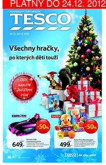 akční leták Tesco 28.11.2012-24.12.2012