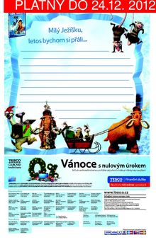 akční leták Tesco 28.11.2012-24.12.2012