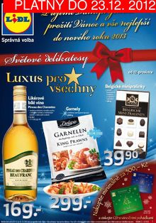 akční leták Lidl 17.12.2012-23.12.2012