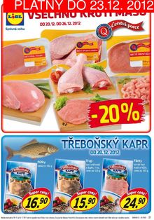 akční leták Lidl 17.12.2012-23.12.2012