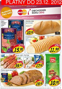 akční leták Lidl 17.12.2012-23.12.2012