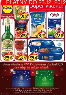 akční leták Lidl 17.12.2012-23.12.2012