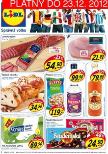 akční leták Lidl 17.12.2012-23.12.2012