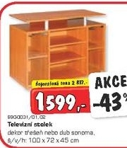 Televizní stolek, dekor třešeň