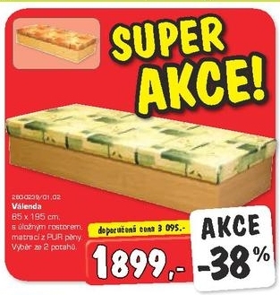 Válenda, 2 různé potahy