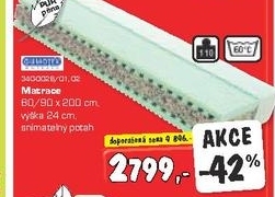 Matrace, PUR pěna snímatelný potah
