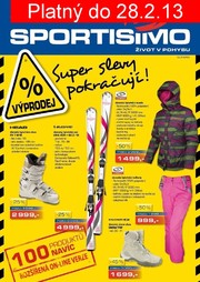 akční leták Sportisimo 31.1.2013-28.2.2013