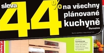 Sleva 44pp na všechny plánované kuchyně Decodom