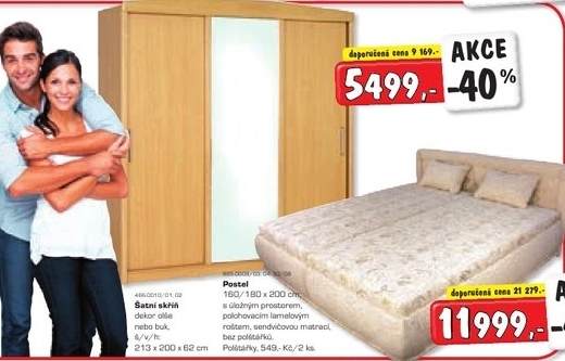 Šatní skříň, olše/buk