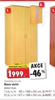Šatní skříň, buk