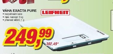 Leifheit Exacta Pure, váha