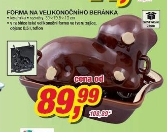 Forma na velikonočního beránka