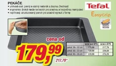 Tefal Easy Grip, pekáče