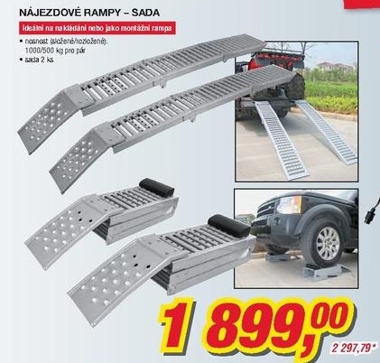 Nájezdové rampy, sada