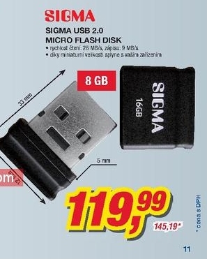 Sigma USB 2.0 micro flash disk