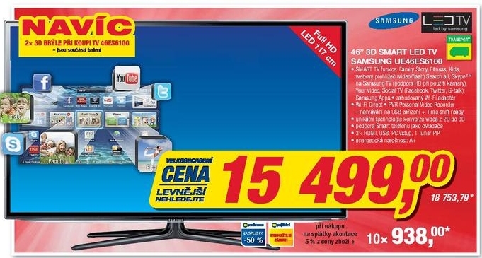 Samsung UE46ES6100, 3D Smart LED televizor 