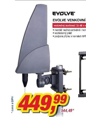 Evolve Shark, venkovní DVBT anténa