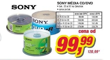 Sony, média CD/DVD