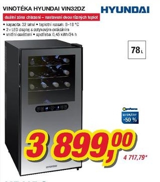 Hyundai VIN32DZ, vinotéka