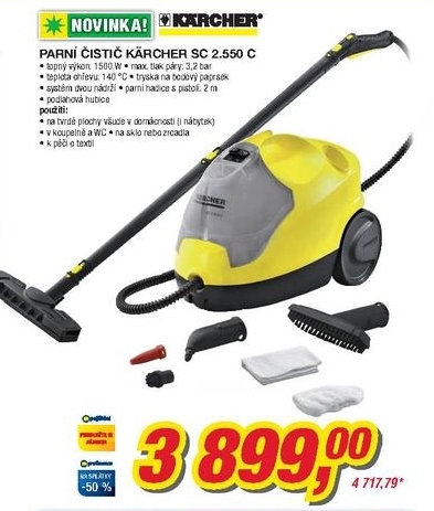 Karcher SC 2.550C, parní čistič