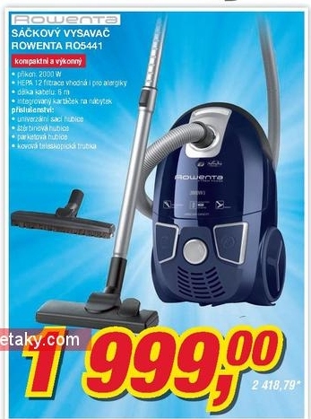 Rowenta RO5441, sáčkový vysavač