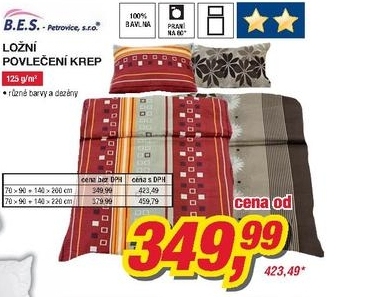 Ložní povlečení krep