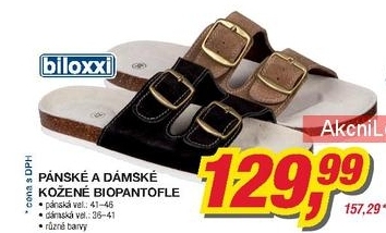Bilixxi, pánské/dámské kožené biopantofle