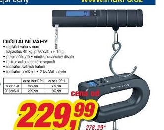 Digitální váha, 2 provedení