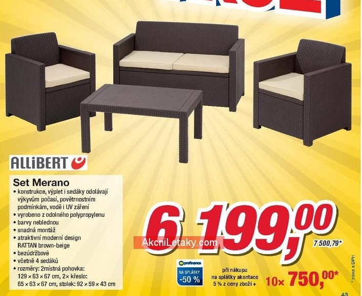 Set Merano, zahradní nábytek