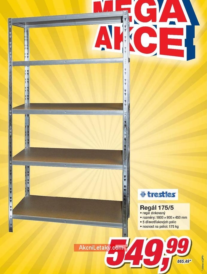 Trestles, regál 175/5
