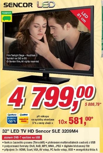 Sencor SLE 3209M4, LED HD televizor