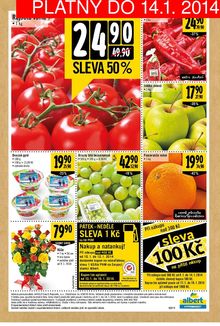 akční leták Albert 8.1.2014-14.1.2014