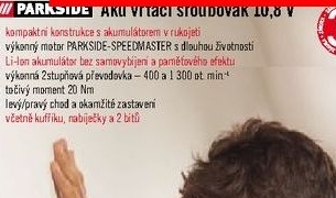 Parkside Aku vrtací šroubovák 10,8 V