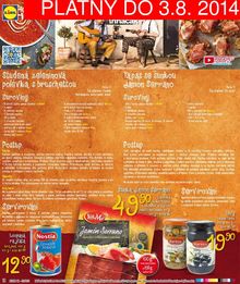 akční leták Lidl 28.7.2014-3.8.2014