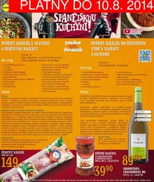 akční leták Lidl 4.8.2014-10.8.2014