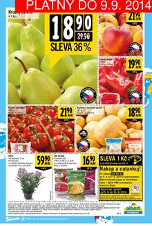 akční leták Albert 3.9.2014-9.9.2014
