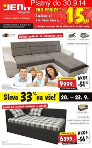 akční leták Jena nábytek 17.9.2014-30.9.2014