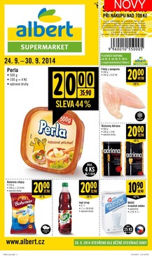 akční leták Albert 24.9.2014-30.9.2014
