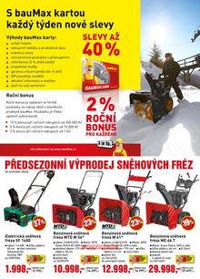 akční leták bauMax 26.9.2014-9.10.2014