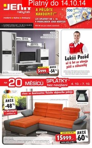 akční leták Jena nábytek 1.10.2014-14.10.2014