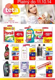 akční leták Teta drogerie 2.10.2014-11.10.2014