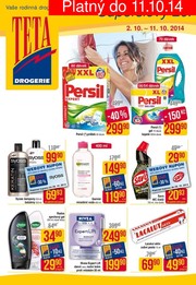 akční leták Teta drogerie 2.10.2014-11.10.2014