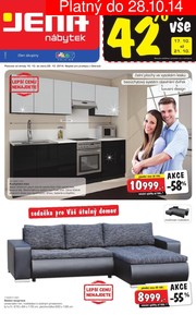 akční leták Jena nábytek 15.10.2014-28.10.2014