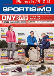 akční leták Sportisimo 16.10.2014-25.10.2014