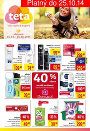 akční leták Teta drogerie 16.10.2014-25.10.2014