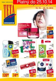 akční leták Teta drogerie 16.10.2014-25.10.2014