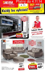 akční leták Jena nábytek 29.10.2014-4.11.2014